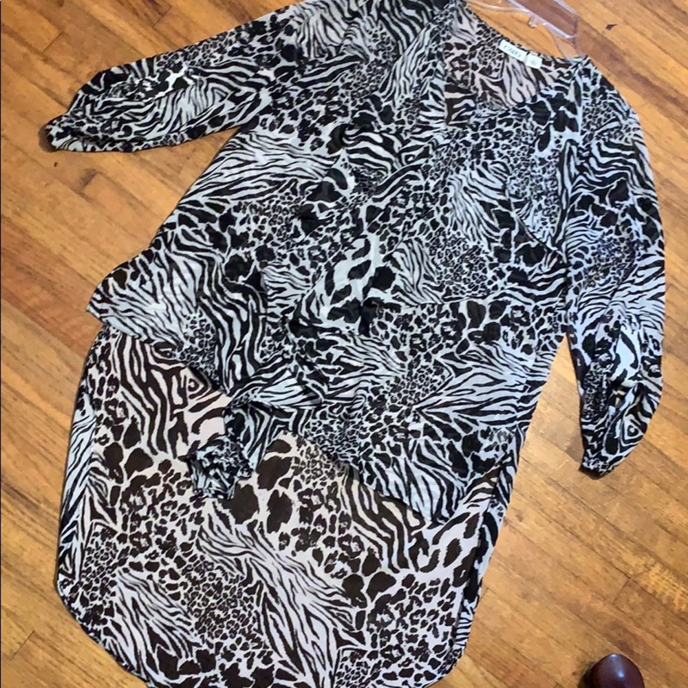 Cato’s zebra print top